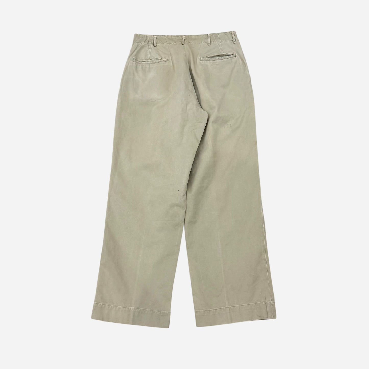 1940s WWII US Army button fly khaki chino pants (31w)