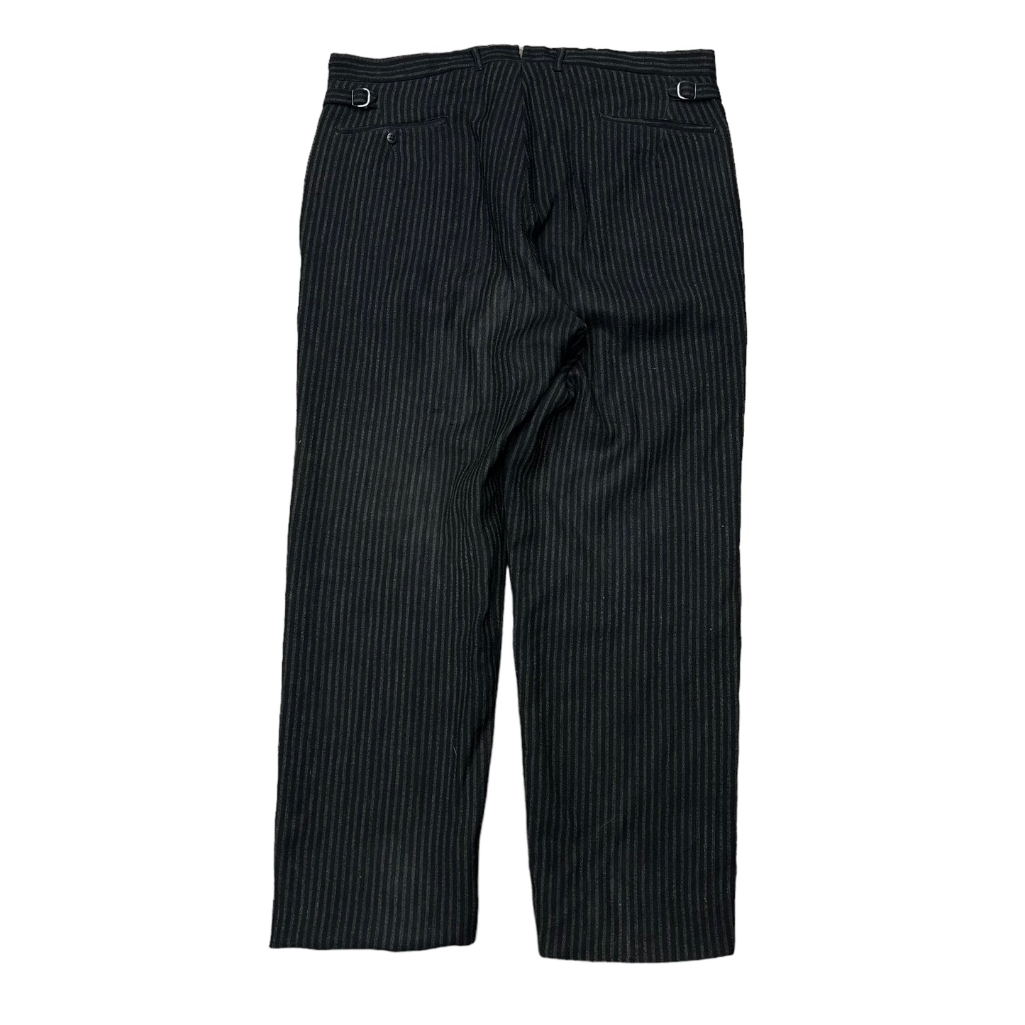 1920s Striped wool work suit pants (36w)