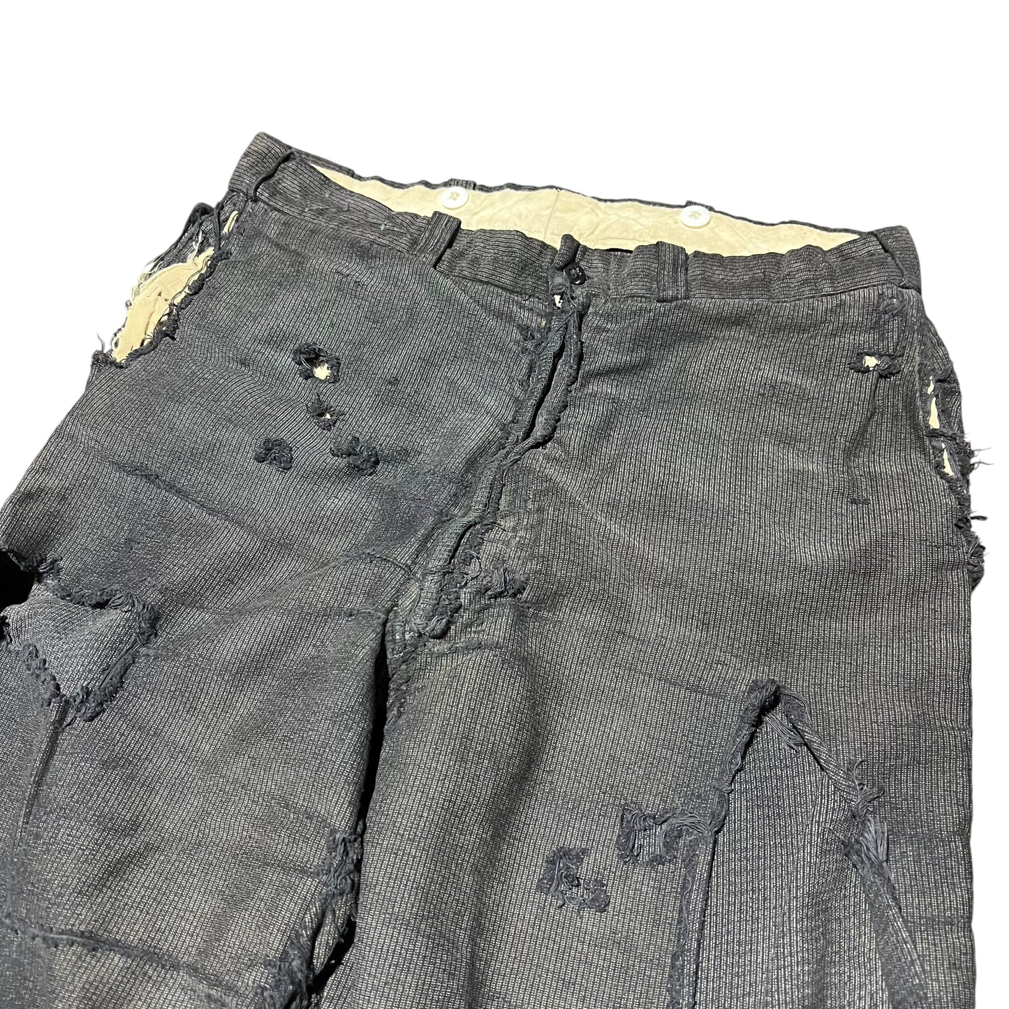 1950s As-is salt and pepper coltex moleskin work pants (32w)