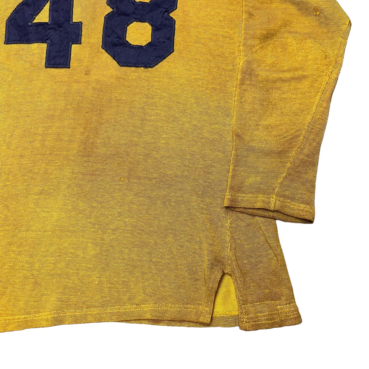 1940s-1950s Rawling’s yellow rayon jersey (M)