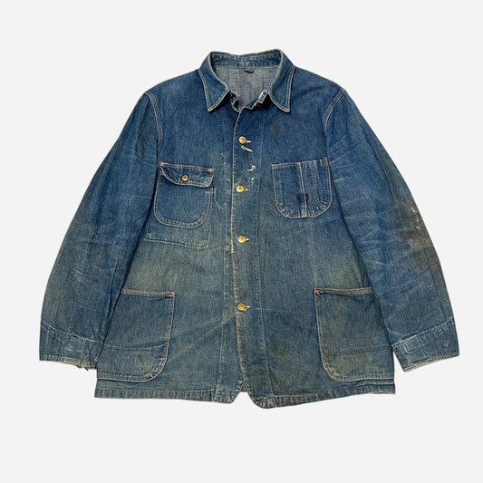 1950s Unbranded denim chore jacket (XL)
