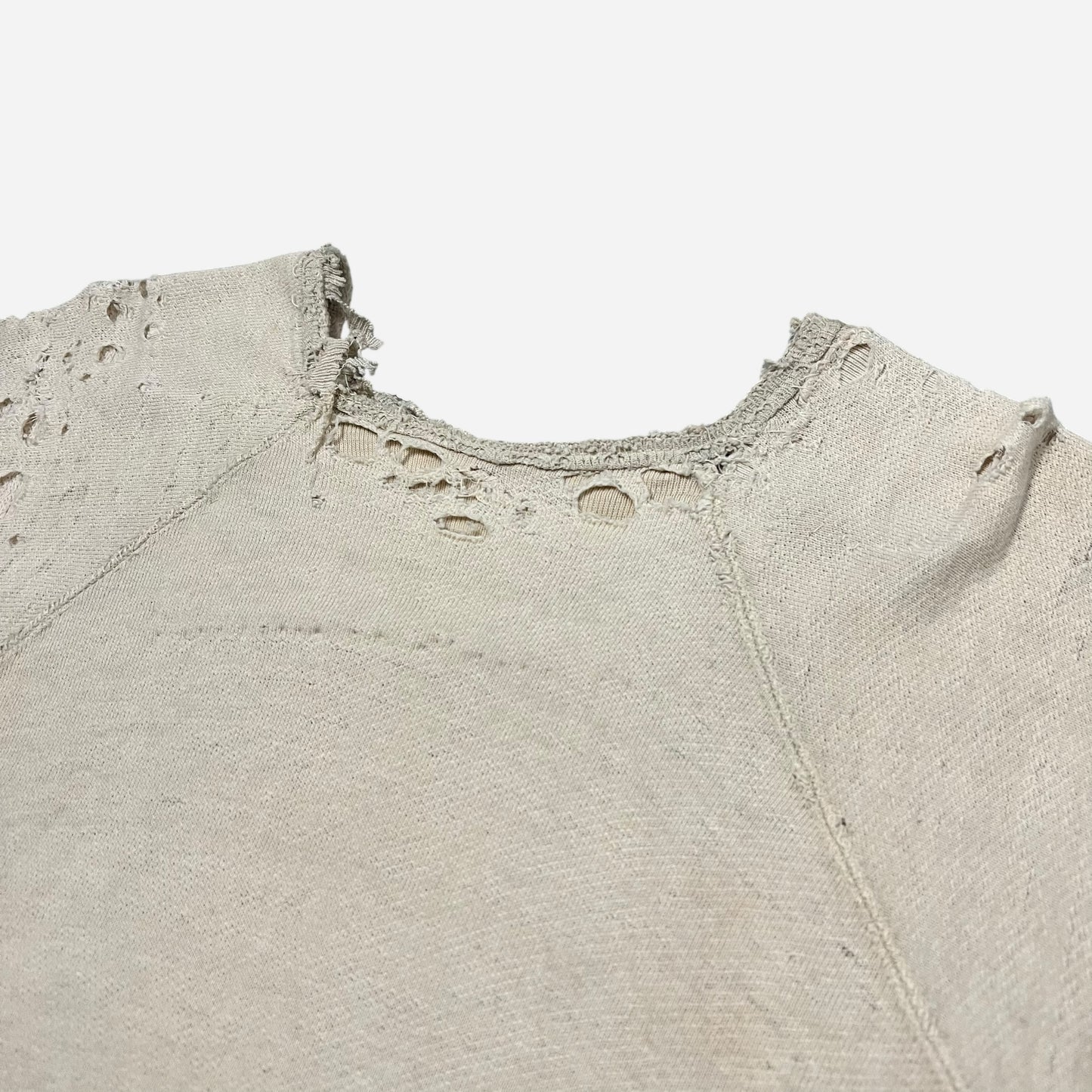 1930s Two toned heavily repaired sweat shirt (L)