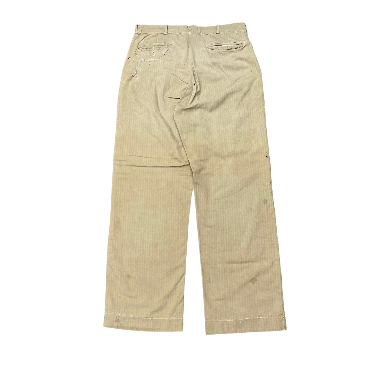 1940s As-is khaki hbt pants (33w)