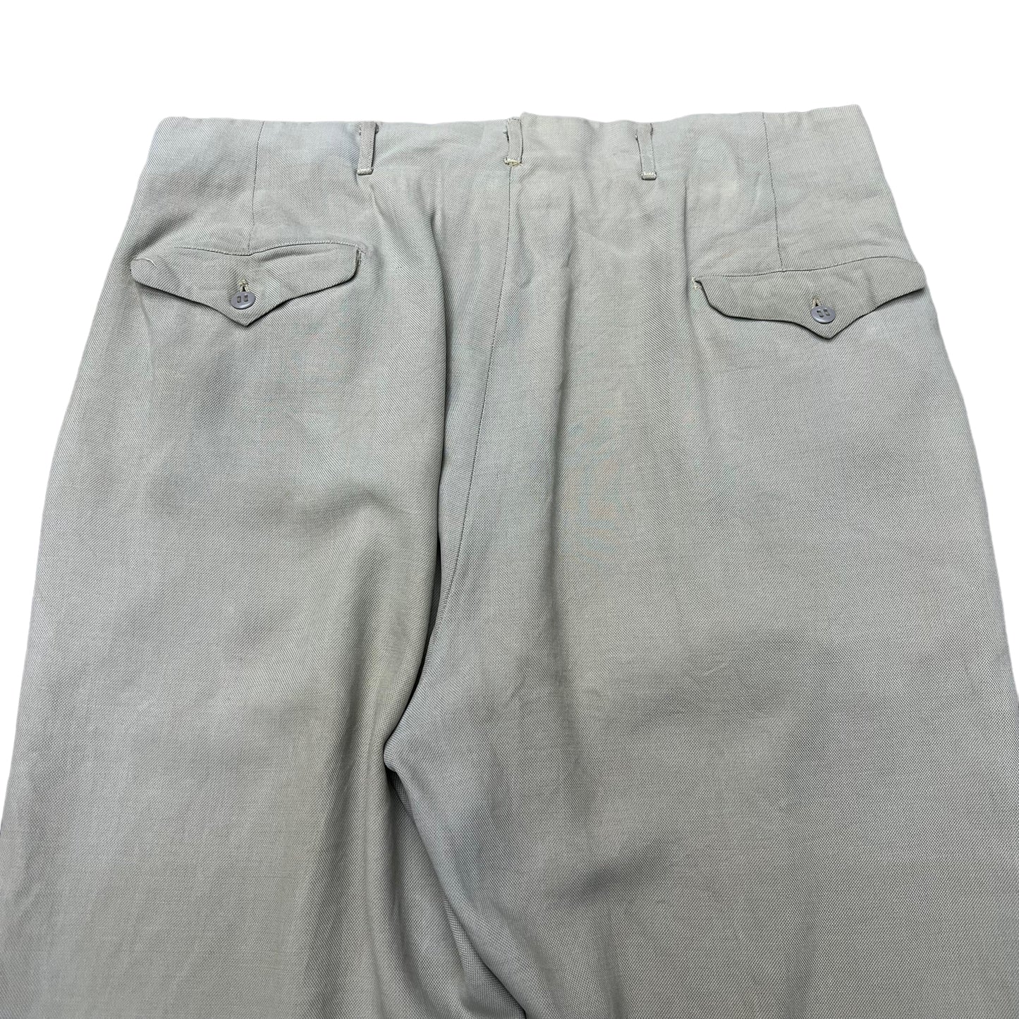 1940s Mint green gabardine shark skin trousers (36w)