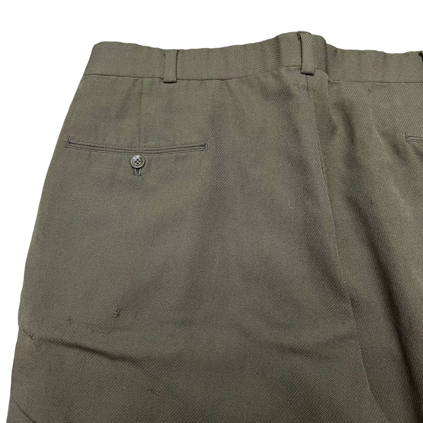 1950s Green whipcord pants trousers (34w)