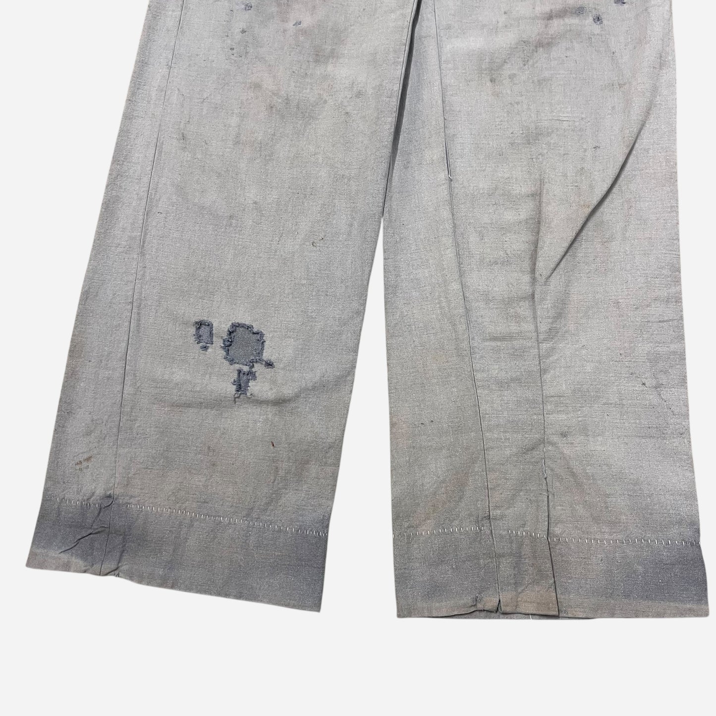 1940s Blue chambray button fly pants (29w)