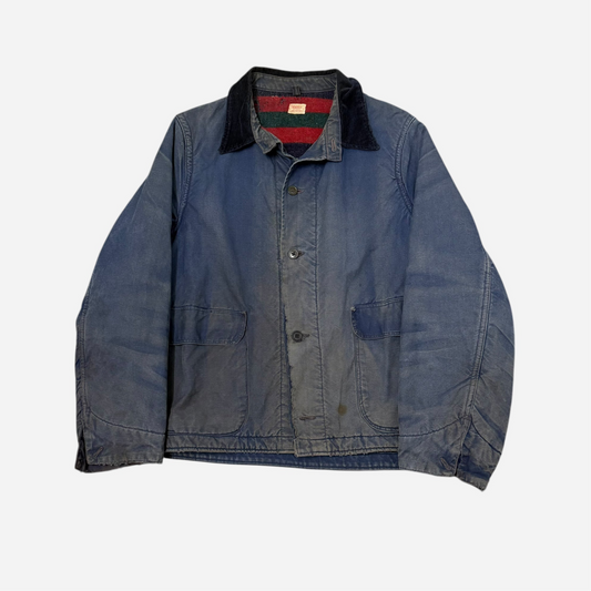 1950s Hercules blue sun faded cotton work jacket (L)