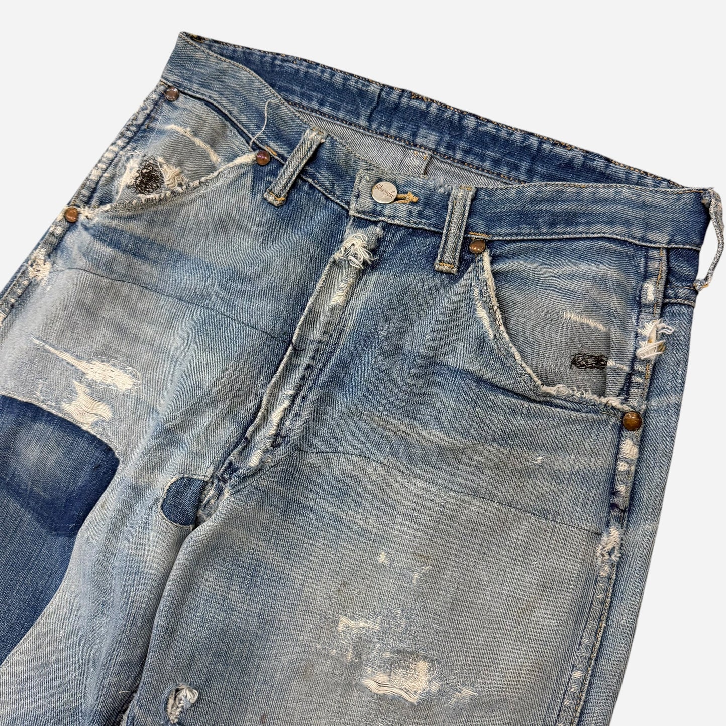 1950s Wrangler Blue Bell repaired jeans (30w)