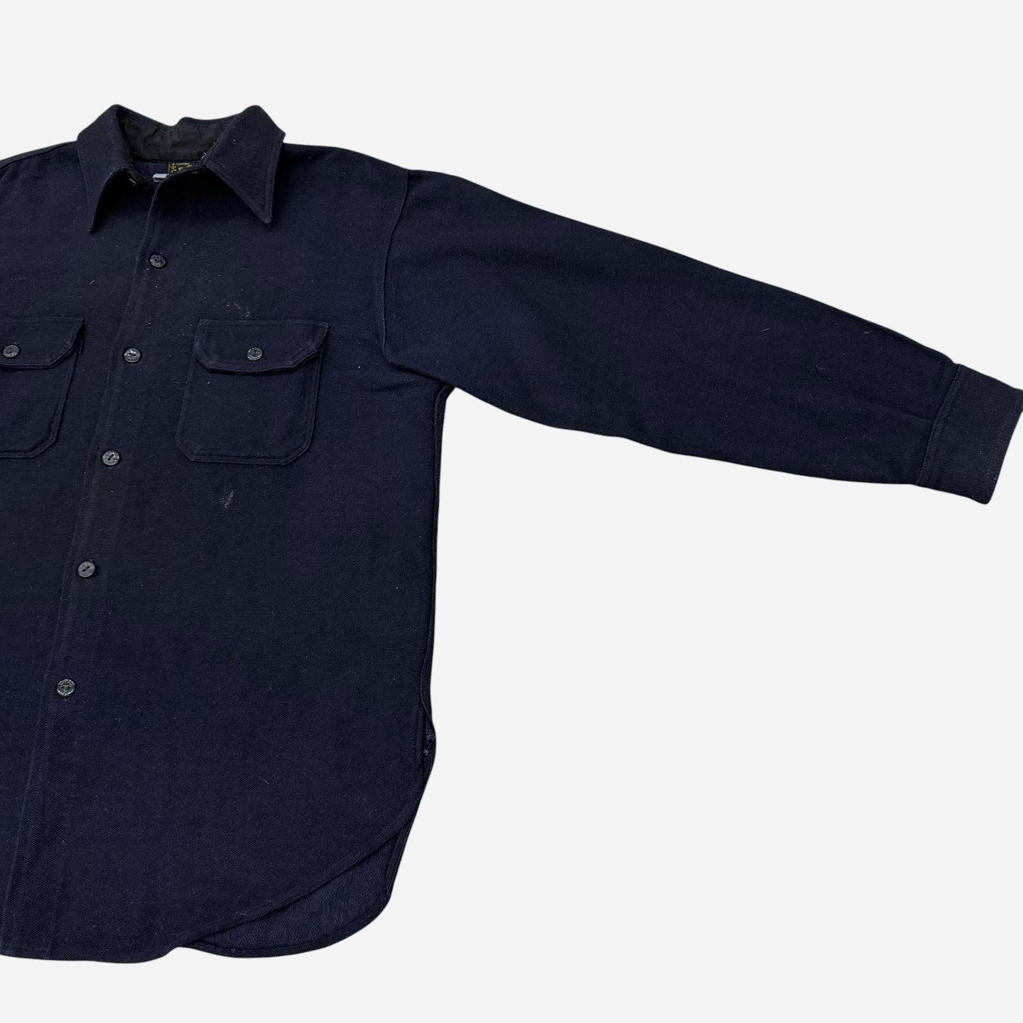 1930s USN CPO navy wool shirt (M/L)