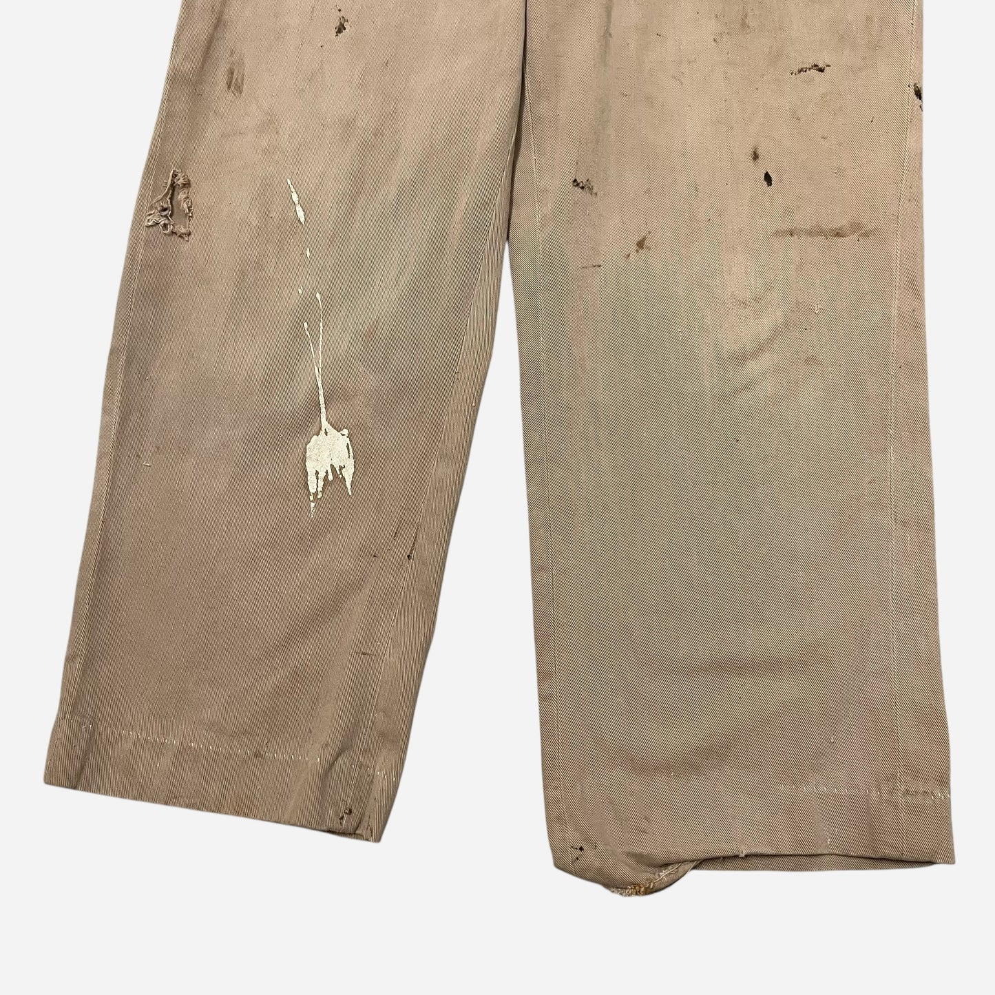 1940s Anvil heavy cotton button fly pants (34w)
