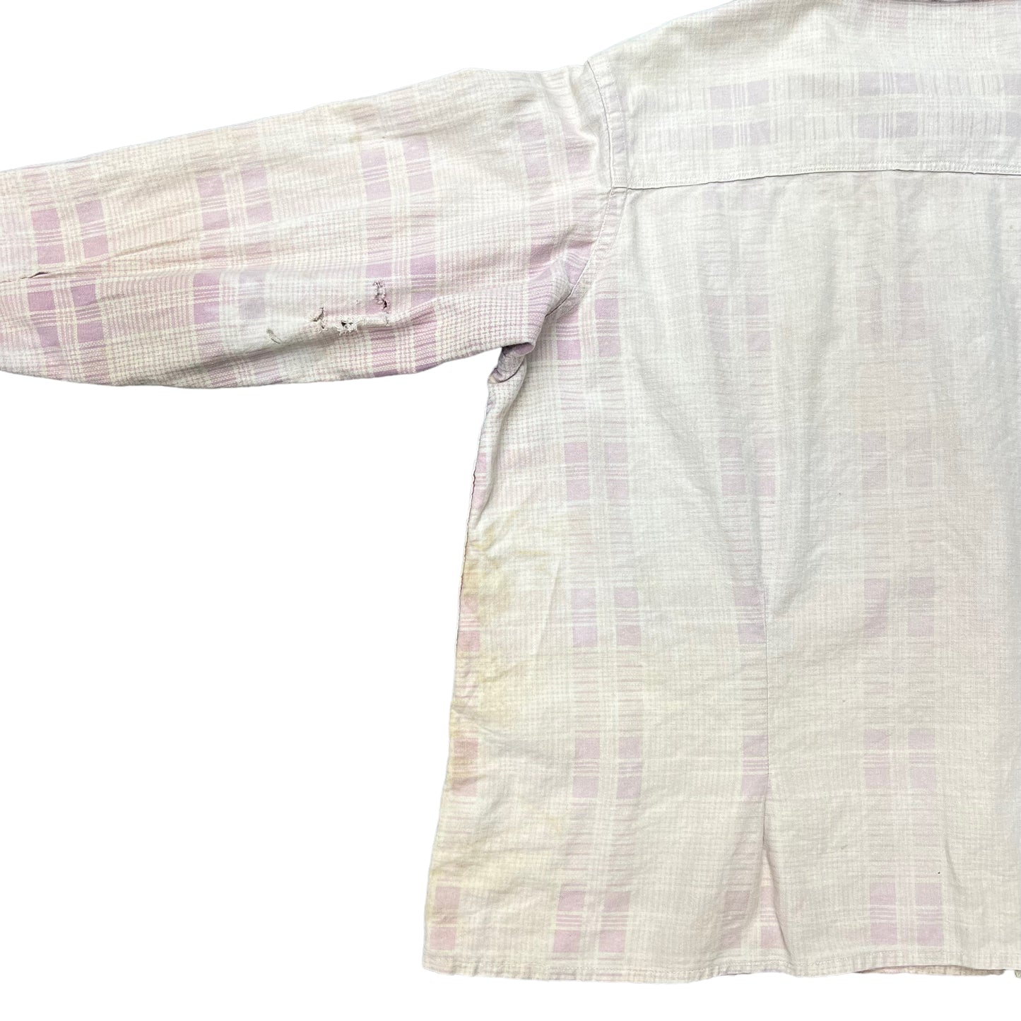 1940s Faded pink homemade flannel (M/L)