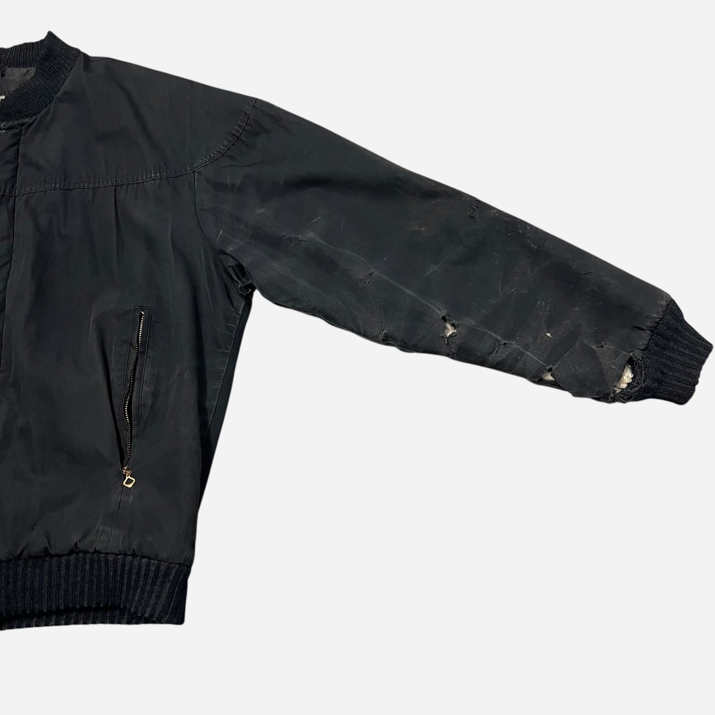 1960s Campus black bomber jacket (M/L)