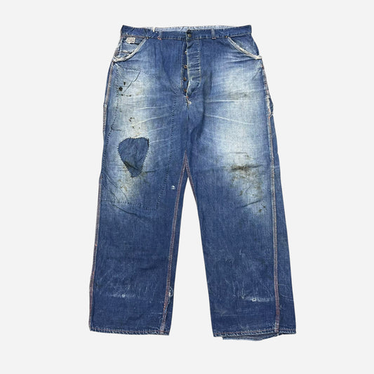 1940s N&W donut button fly carpenter denim jeans (38w)