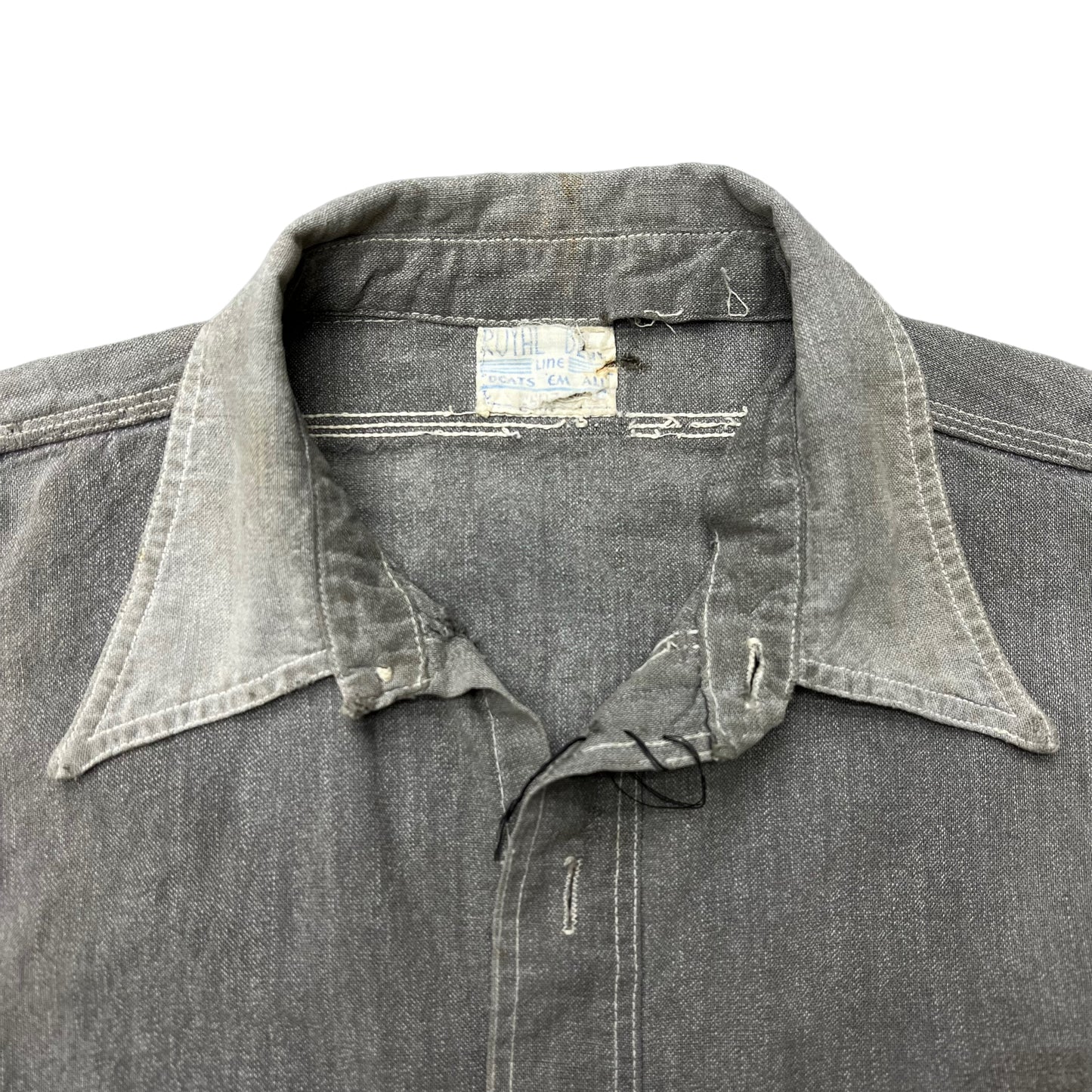 1920s-1930s As-is S&P chambray (S/M)