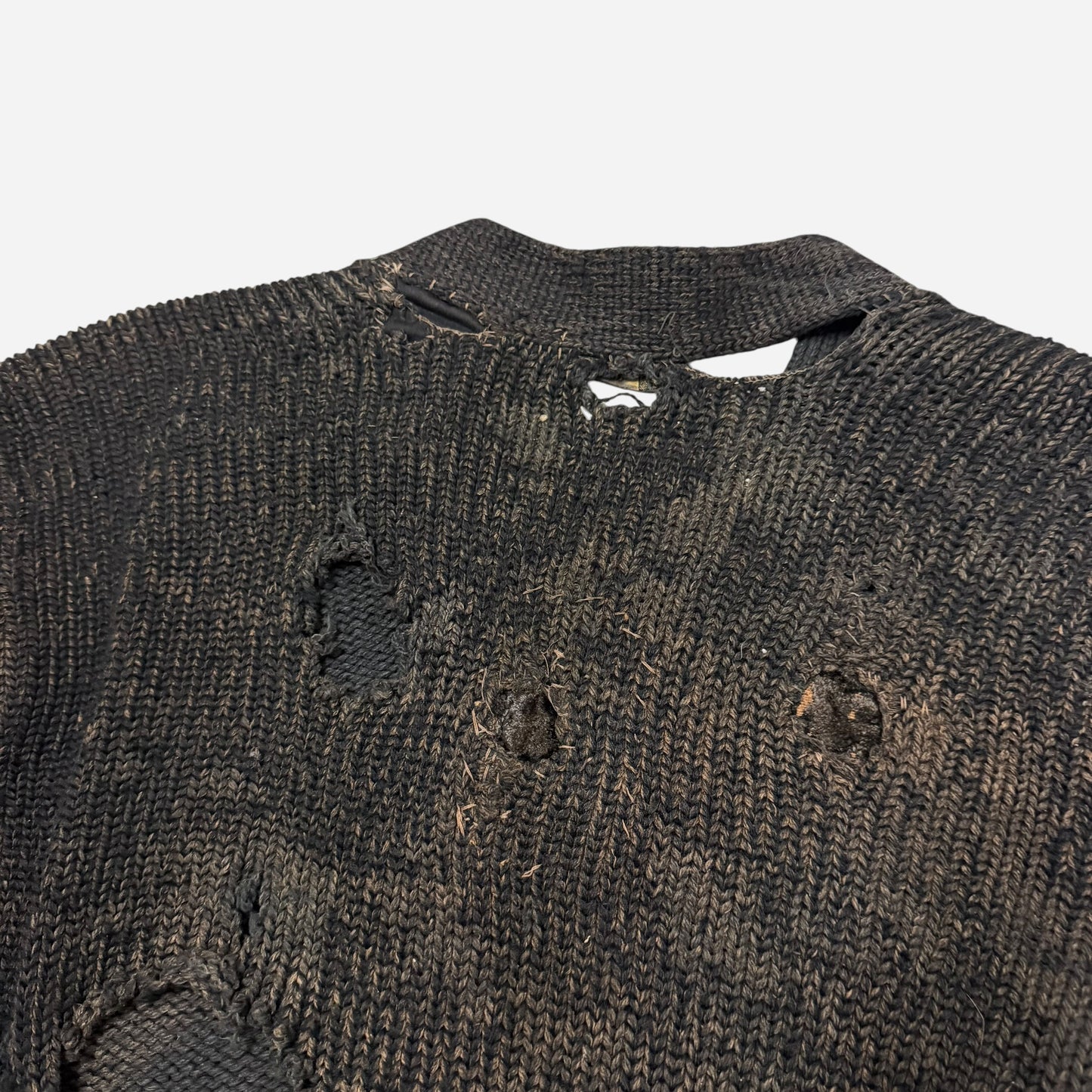 1920s Repaired back & green knit (M)