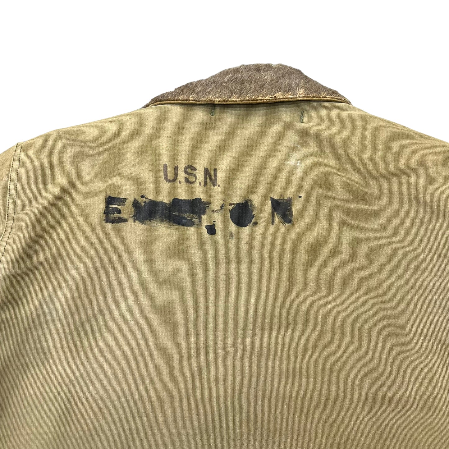 1940s WWII USN deck jacket distressed (L)