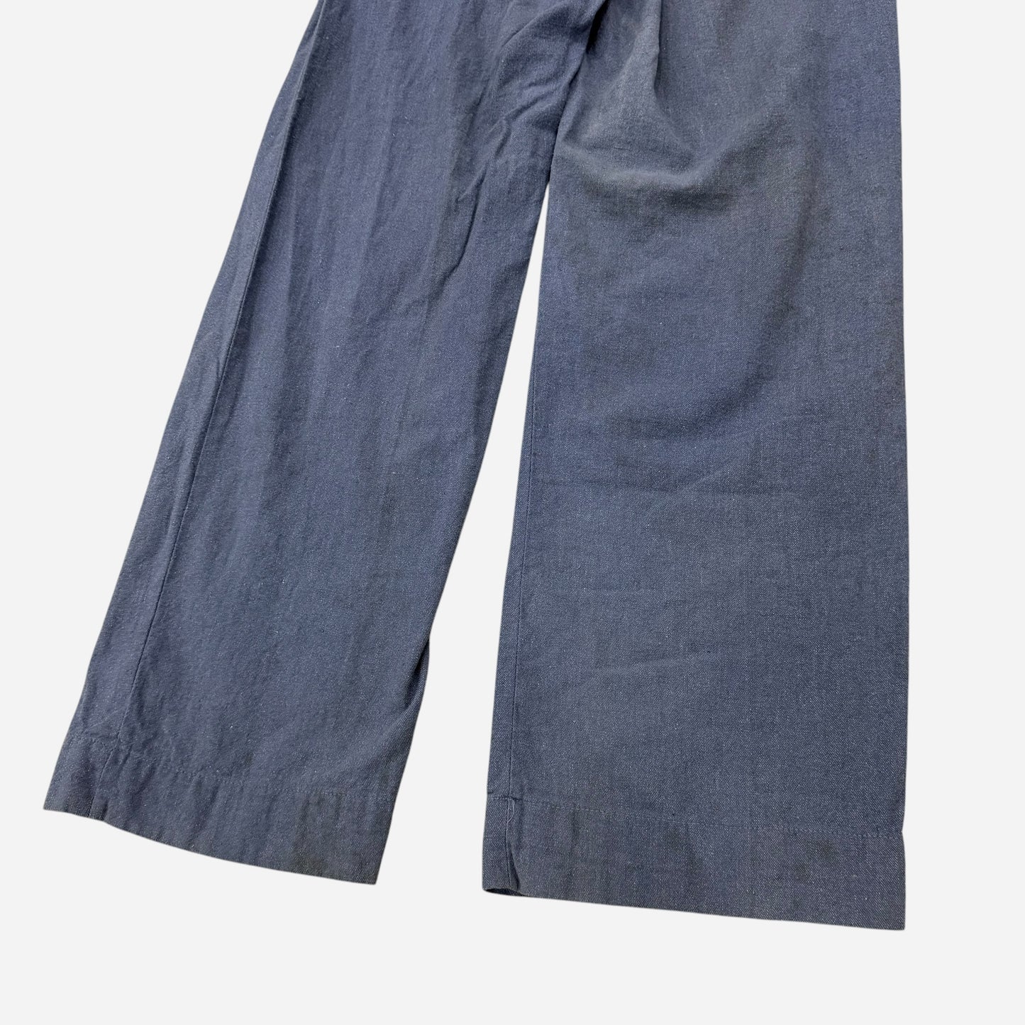 1940s Blue salt & pepper chambray work pants (30w)