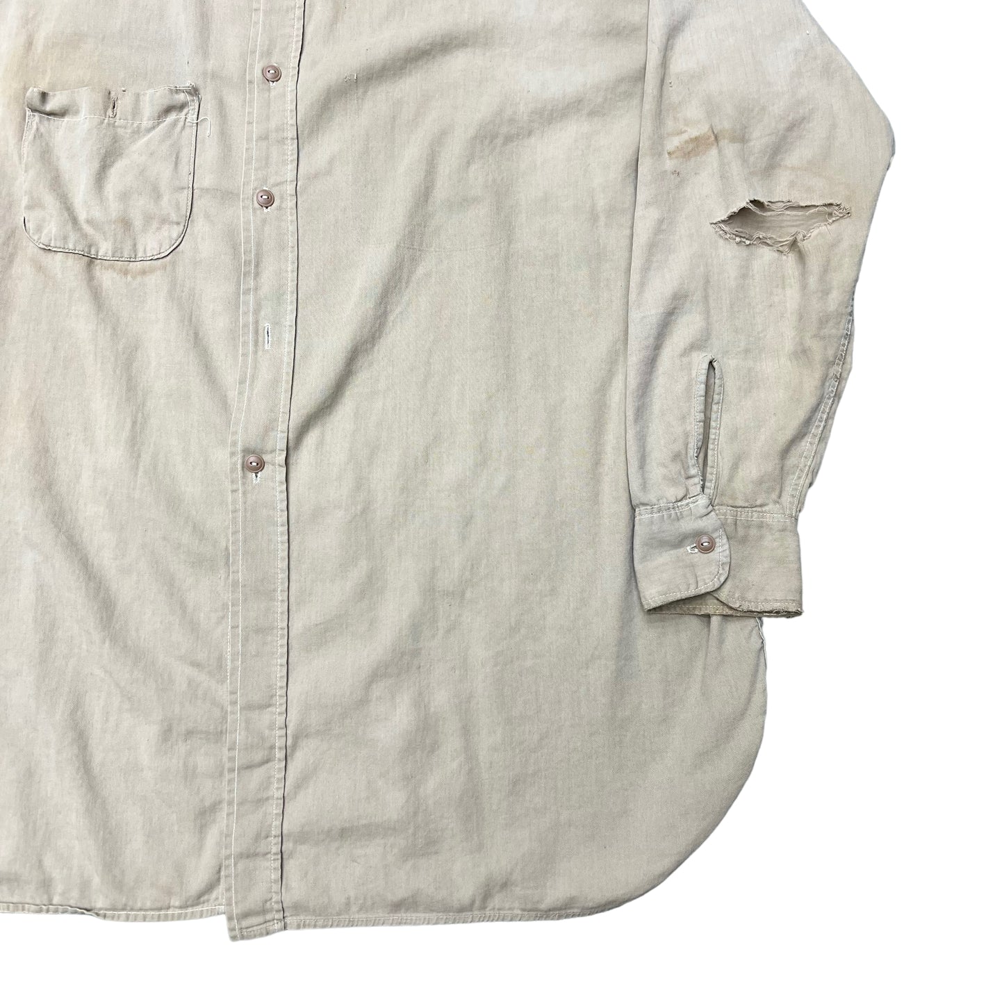 1940s Deecee khaki shirt (XXL)