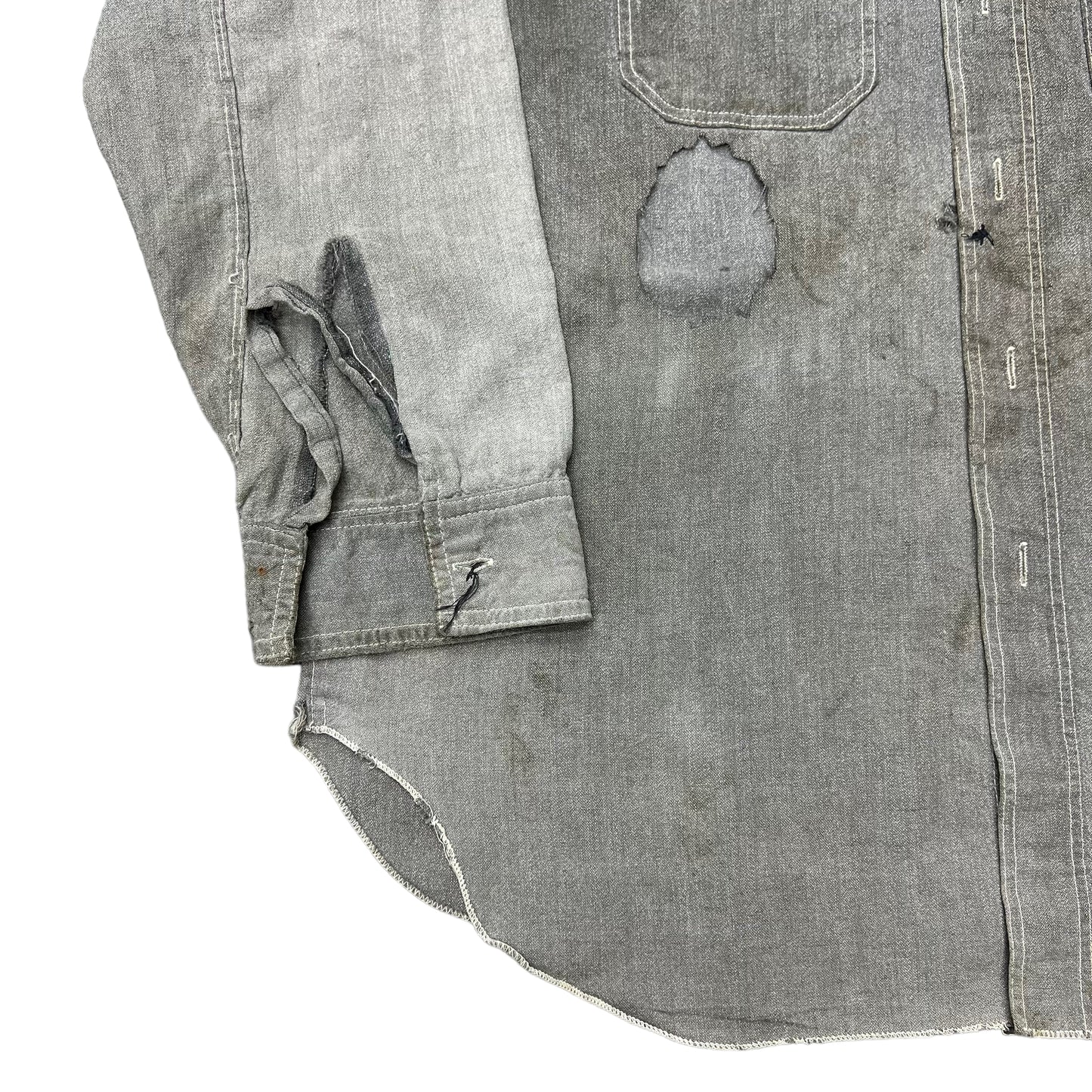 1920s-1930s As-is S&P chambray (S/M)