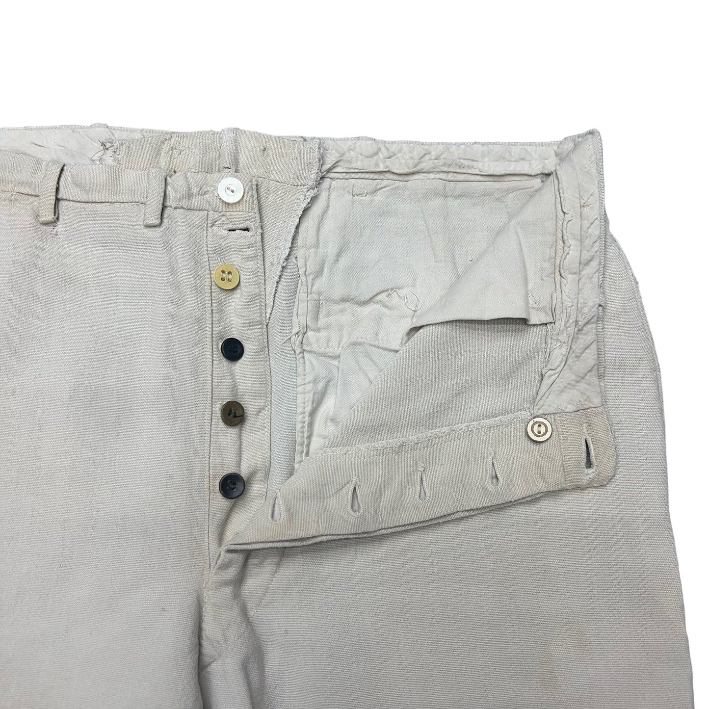 1930s-1940s Palm Beach white cloth pants (34w)