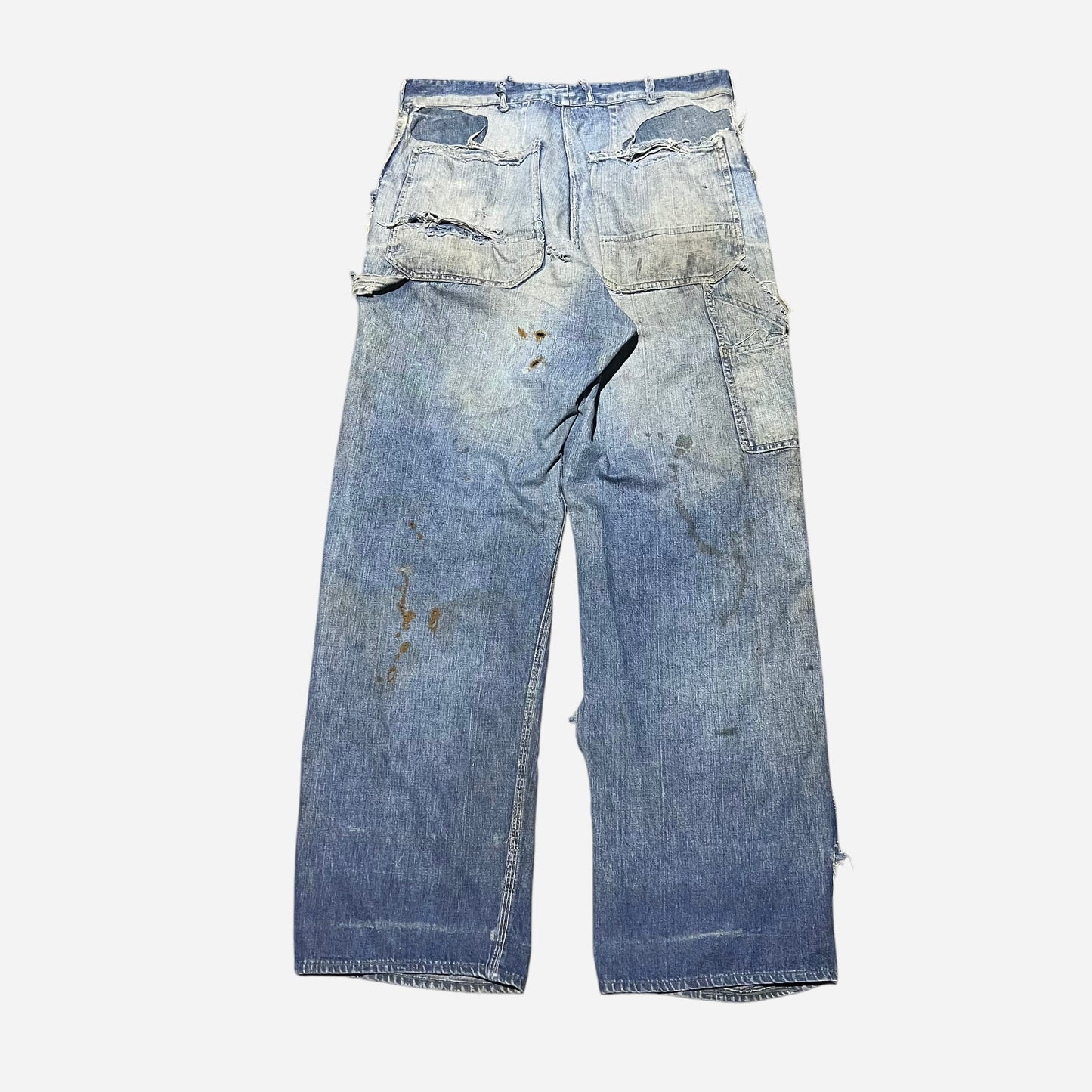 1950s Hercules repaired denim carpenter jeans (34w)