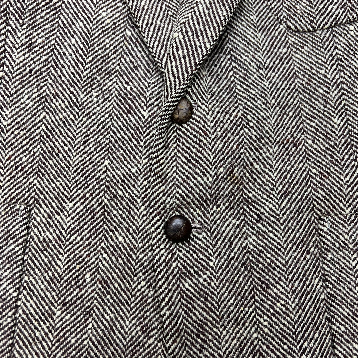 1930s 1940s Brown tweed patch pocket jacket (L)