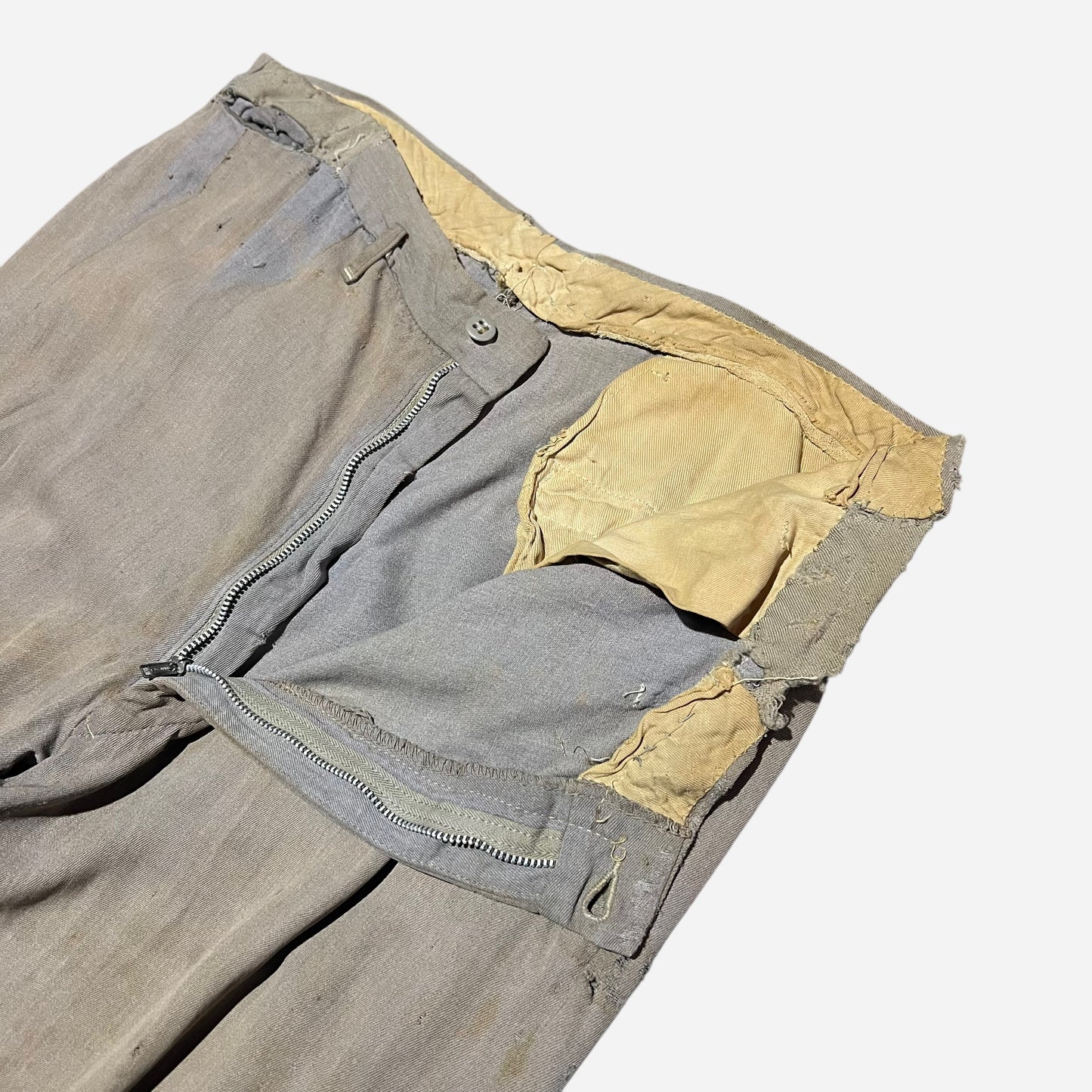 1940s 1950s Rayon pleated work pants (35w)