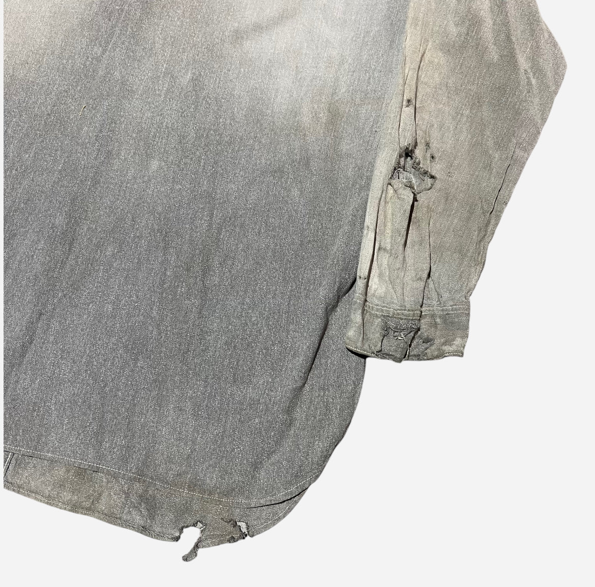 1930s 1940s Salt and pepper chambray (L)