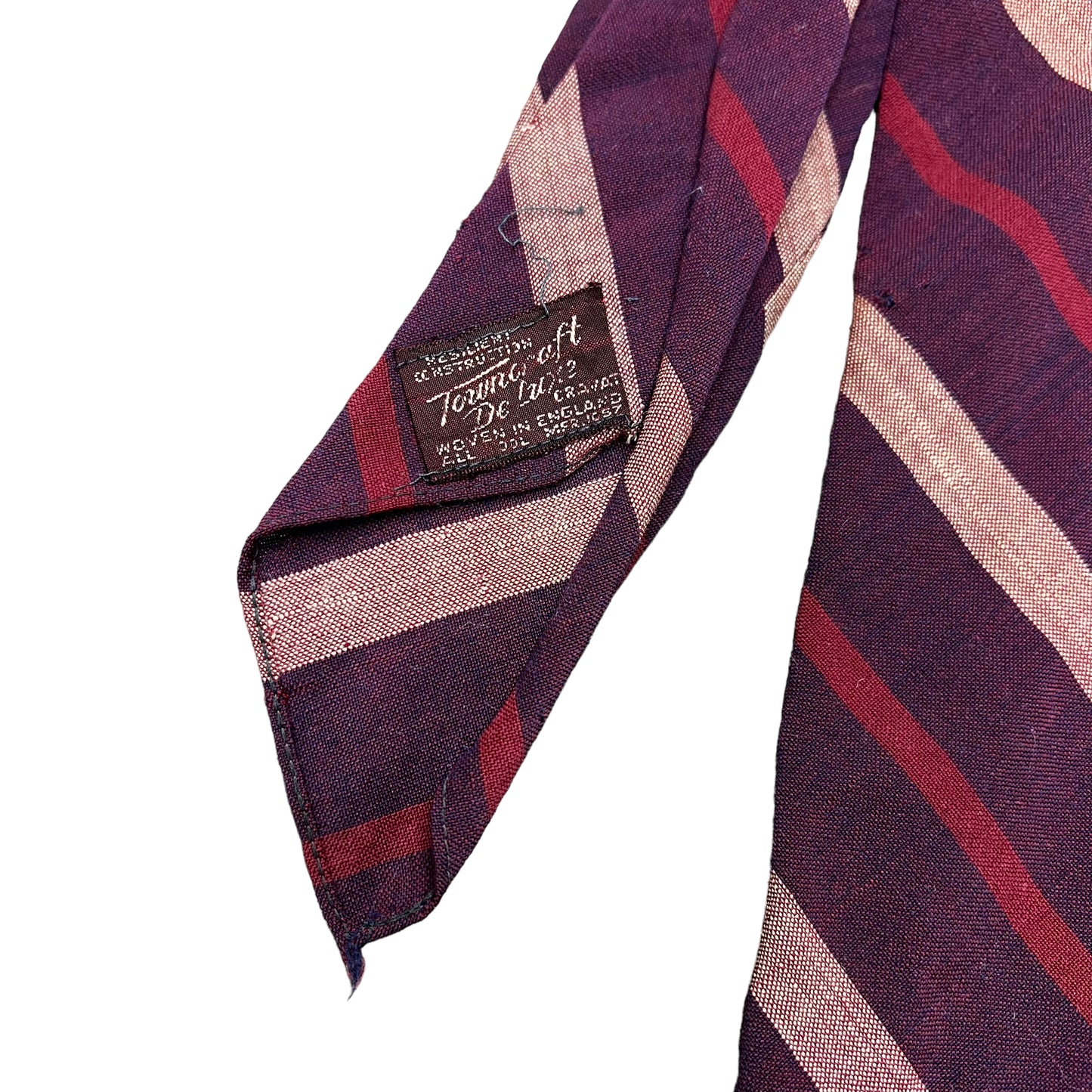 1940s Towncraft striped neck tie