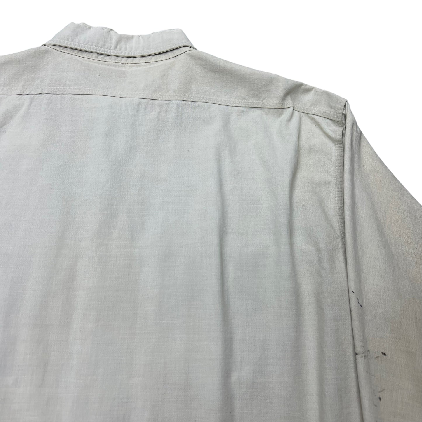 1930s Old Kentucky taxi cloth chambray work shirt (XL)