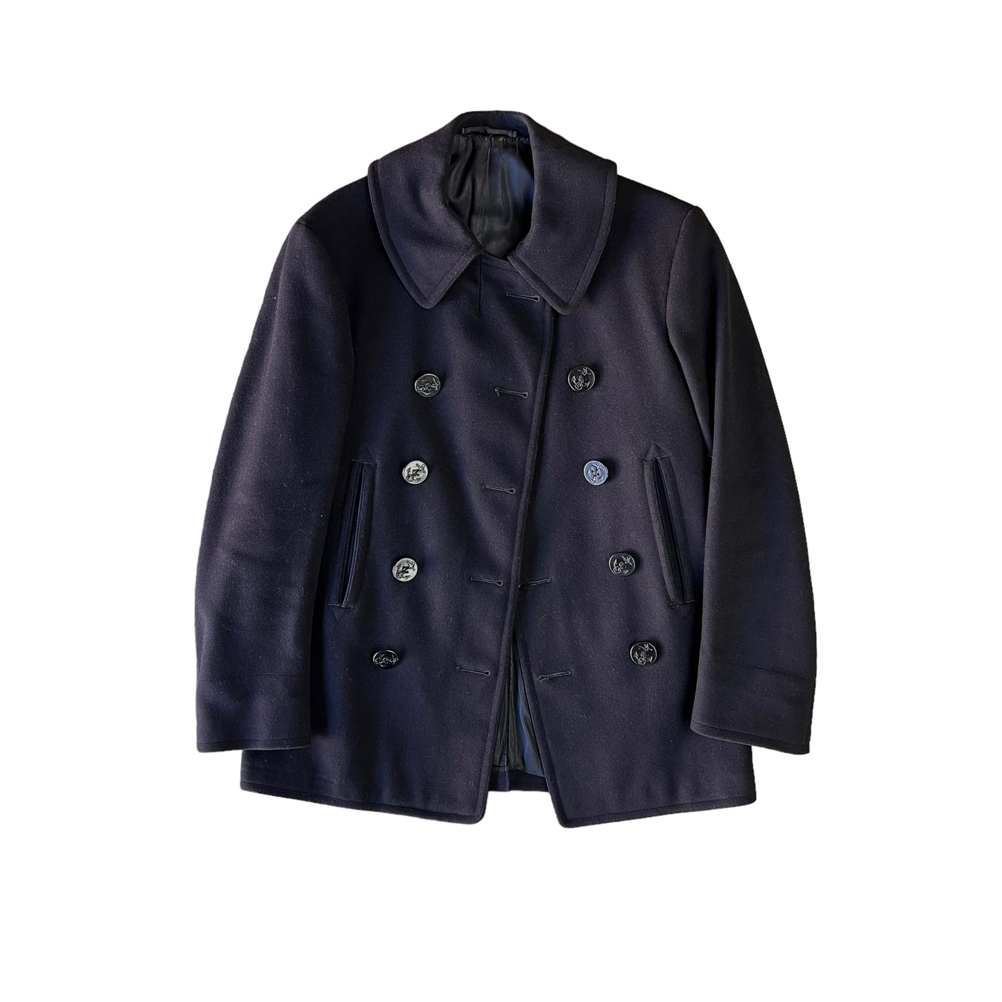 1940s WWII USN pea coat (M)