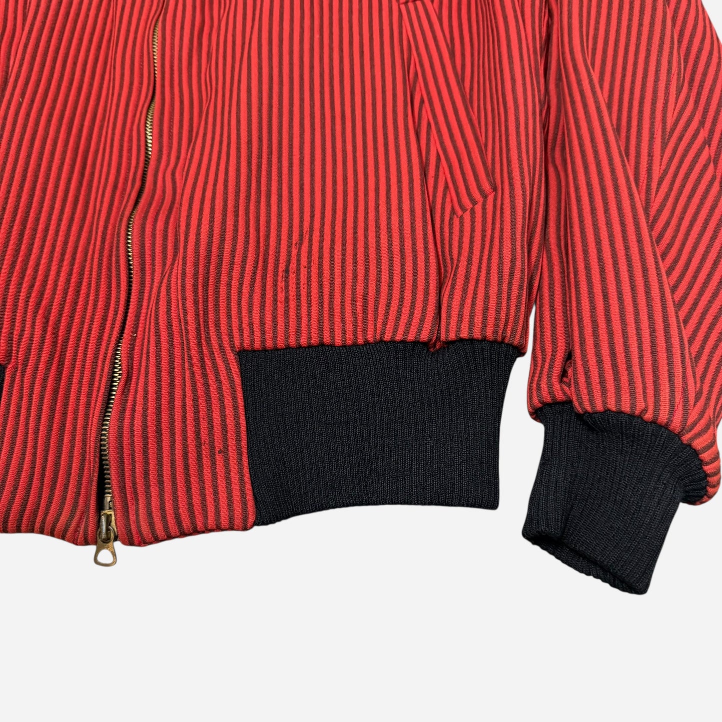 1950s Swedish red cotton corduroy rockabilly jacket (L)