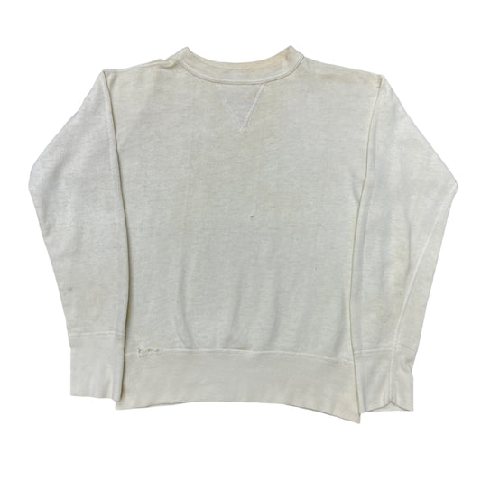 1950s Single v white sweat shirt (S)