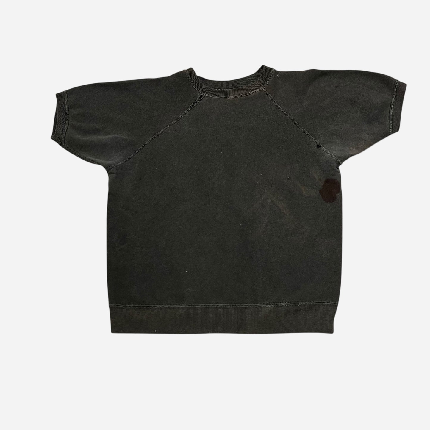 1960s Black short sleeve sweatshirt (M)