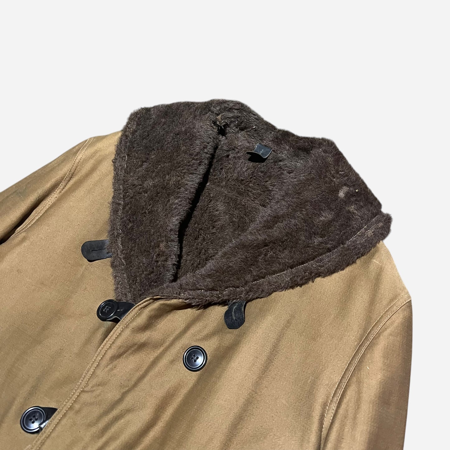 1930s USMC barnstormer double breasted alpaca coat (L/XL)