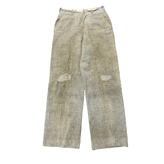 1930s Repaired wool fleck pants kover zipper (28w)