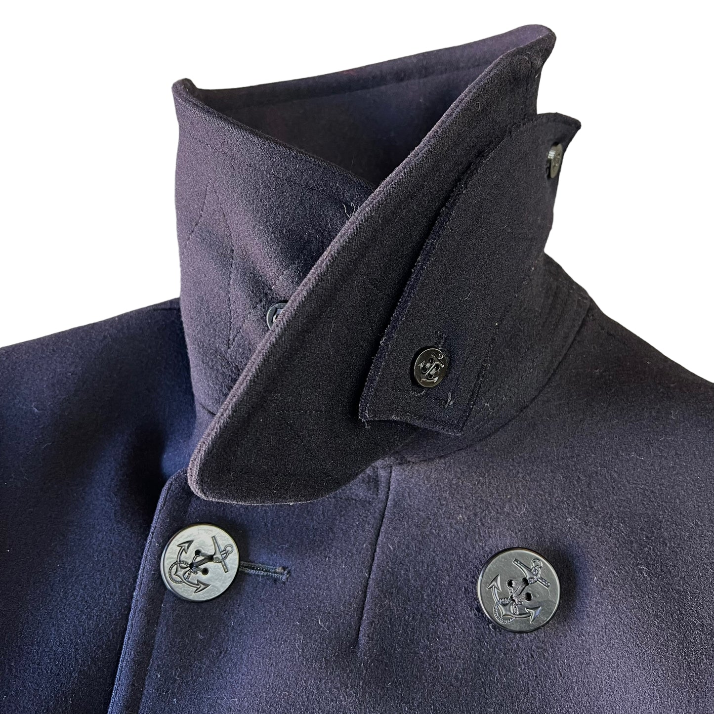 1940s WWII USN pea coat (M)