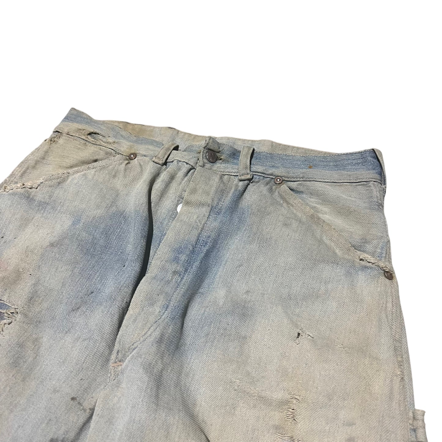 1930s Buckle back unbranded denim jeans (29w)