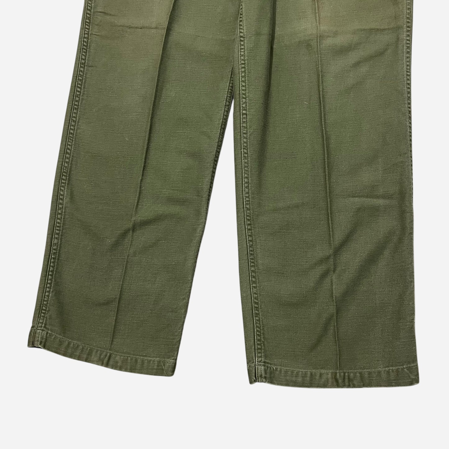 1960s Green OG 107 fatigue pocket button fly pants (32w)