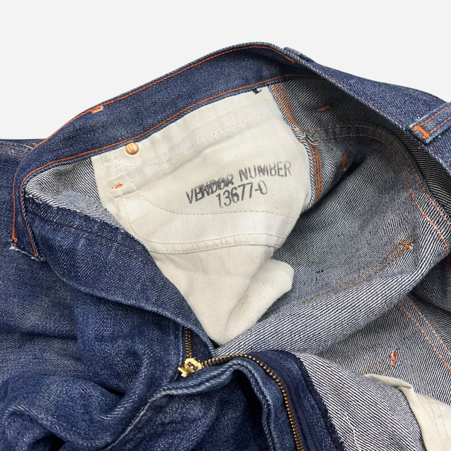 1960s Big Mac dark wash carpenter denim jeans (33w)