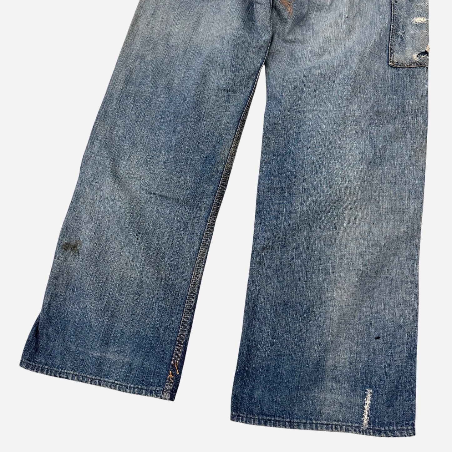1950s As Is Blue Bell heavily repaired carpenter jeans (29w)