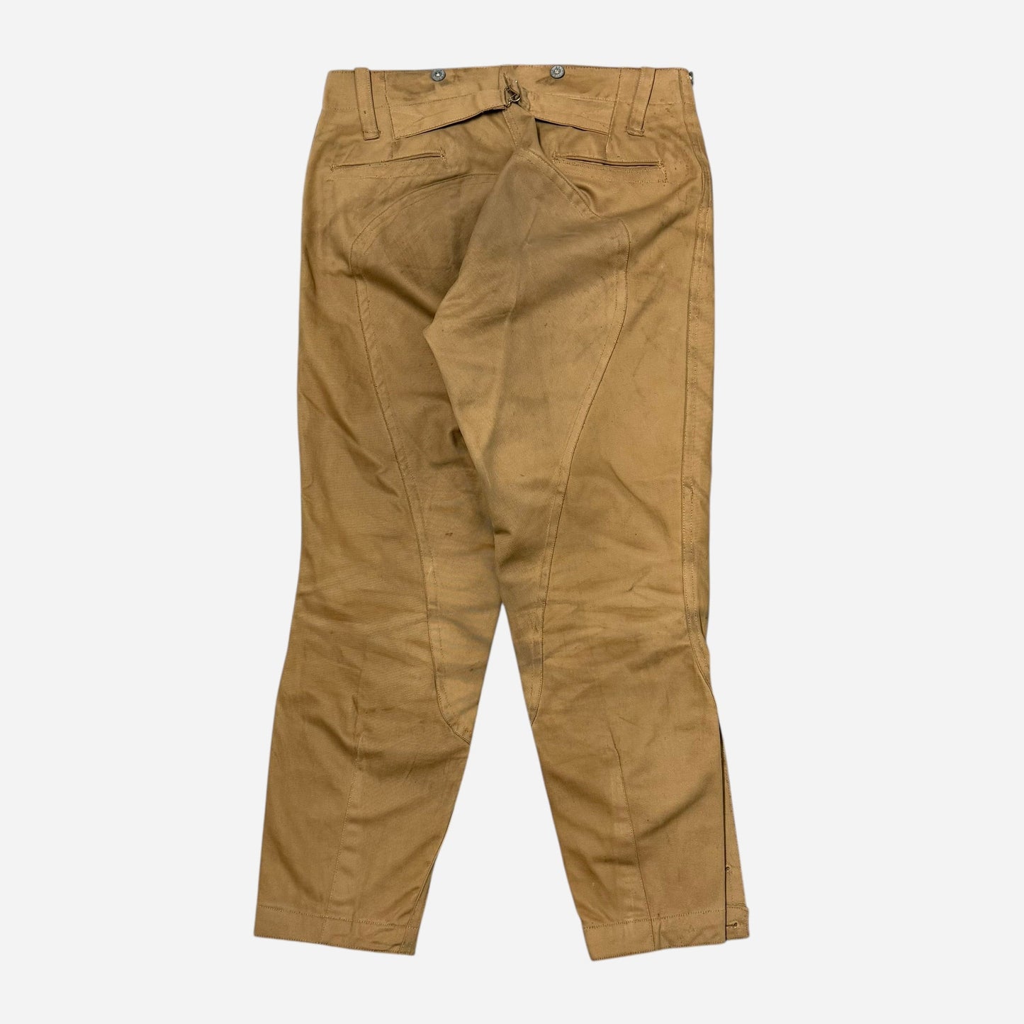 1910s WW1 US Army zinc button khaki jodhpurs (34w)