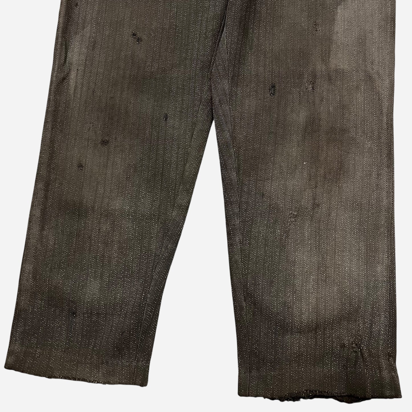 1910s 1920s “Jackson Special” Heavy cotton gray work pants (31w)