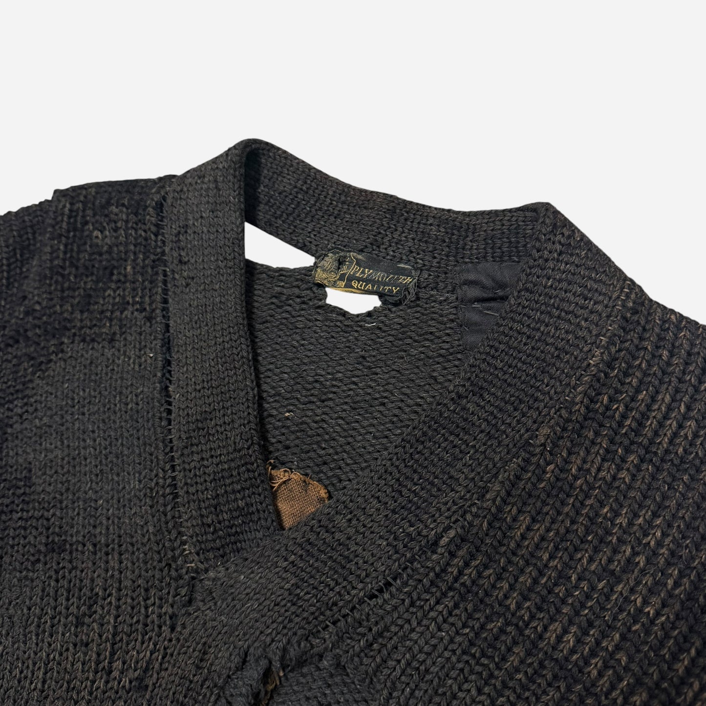1920s Repaired back & green knit (M)