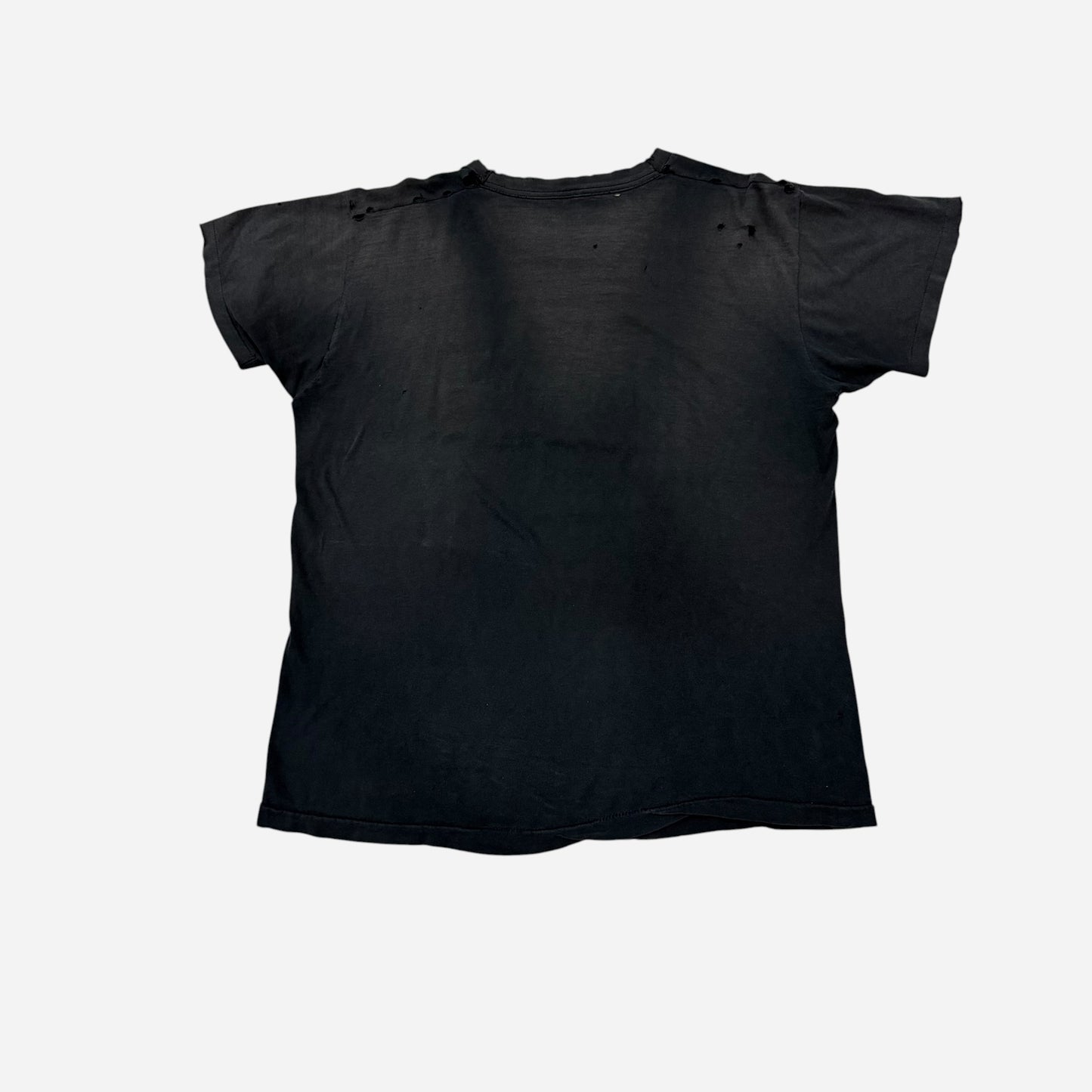 1970s Black sun faded pocket t shirt (XL)