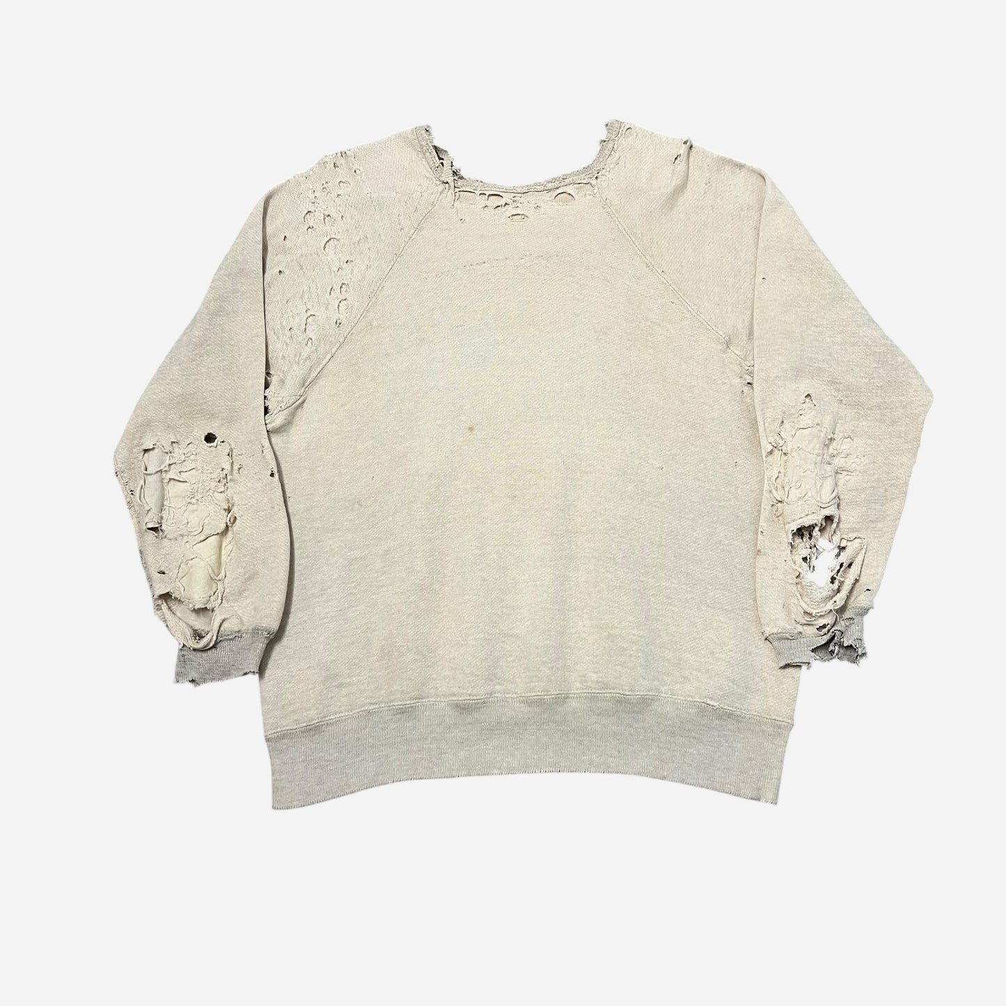 1930s Two toned heavily repaired sweat shirt (L)