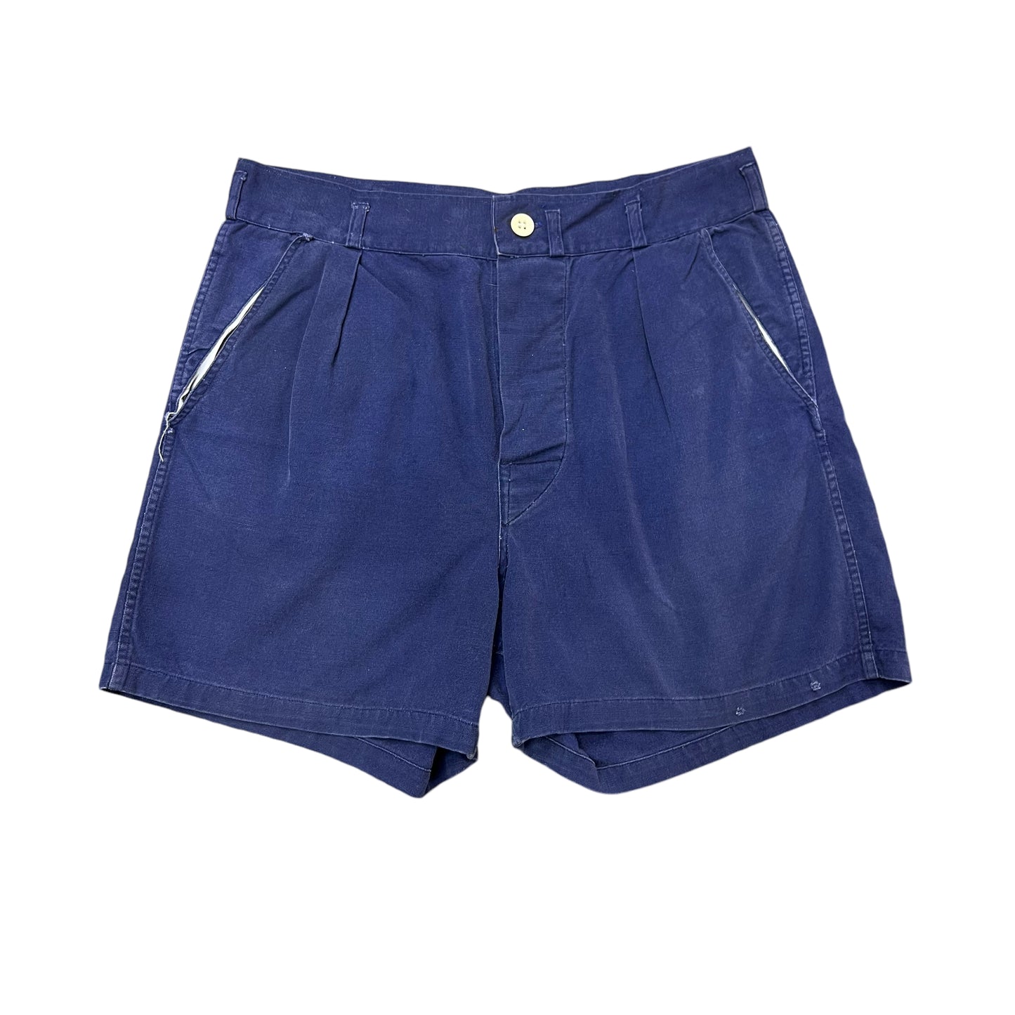 1950s Blue cotton shorts (31w)