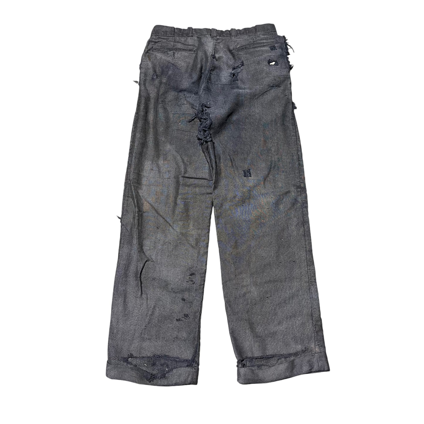 1950s As-is salt and pepper coltex moleskin work pants (32w)