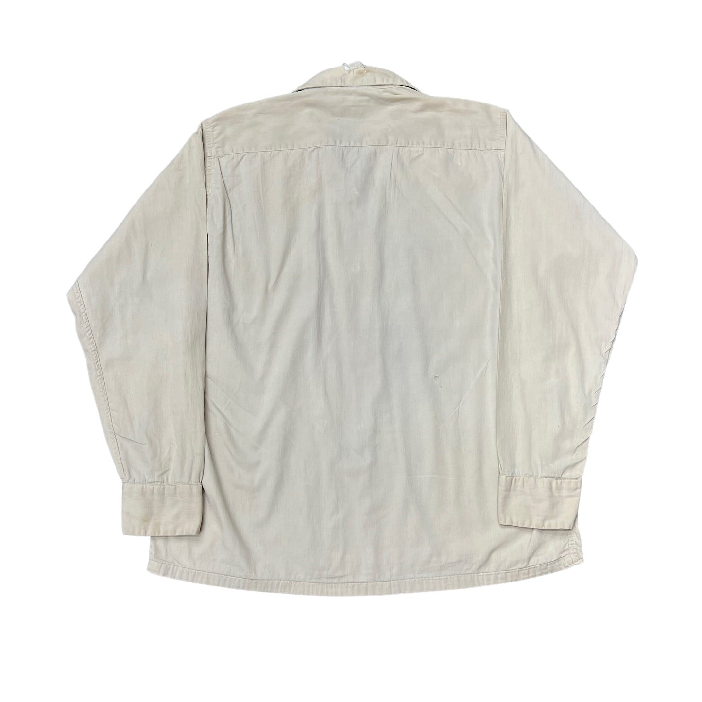 1940s Paddle & Saddle white cotton loop collar shirt (S/M)