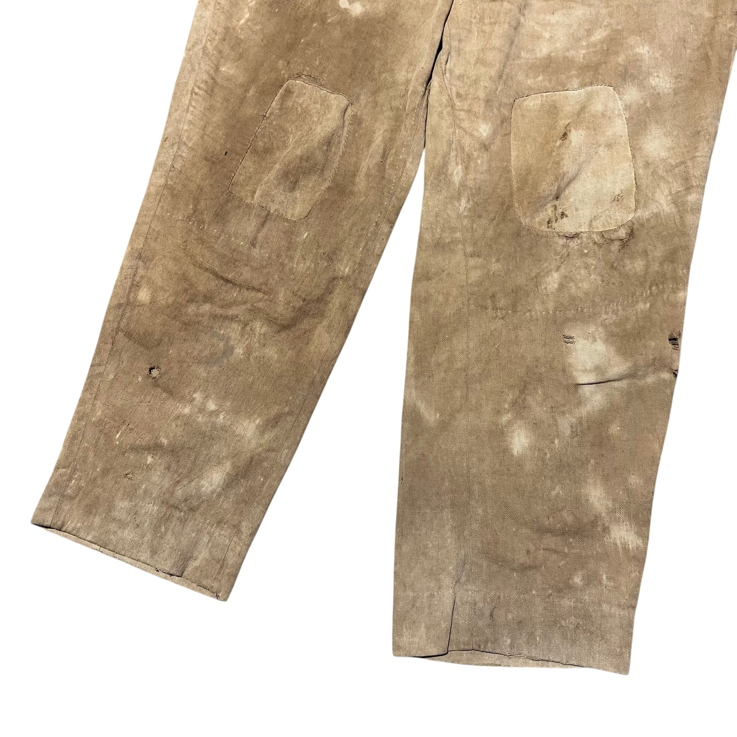 1920s Khaki light cotton button fly pants (38w)